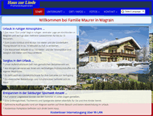 Tablet Screenshot of linde-wagrain.at